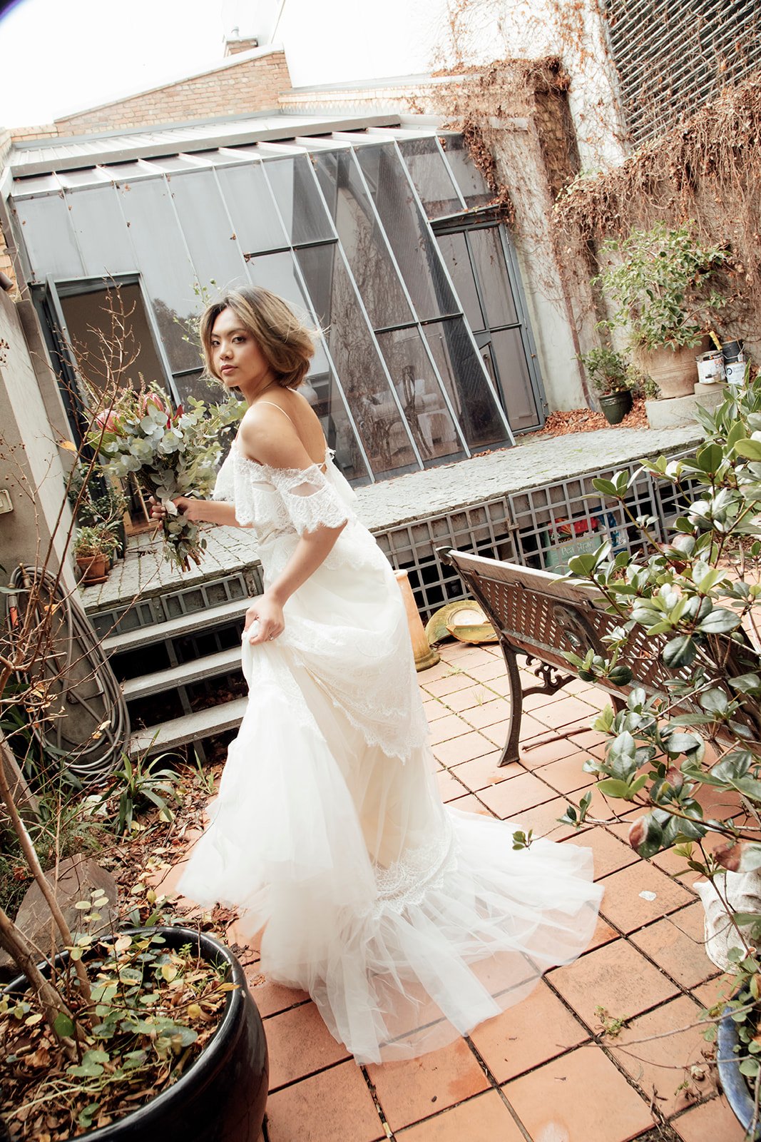 Boho Lace Wedding Dress - Image 4