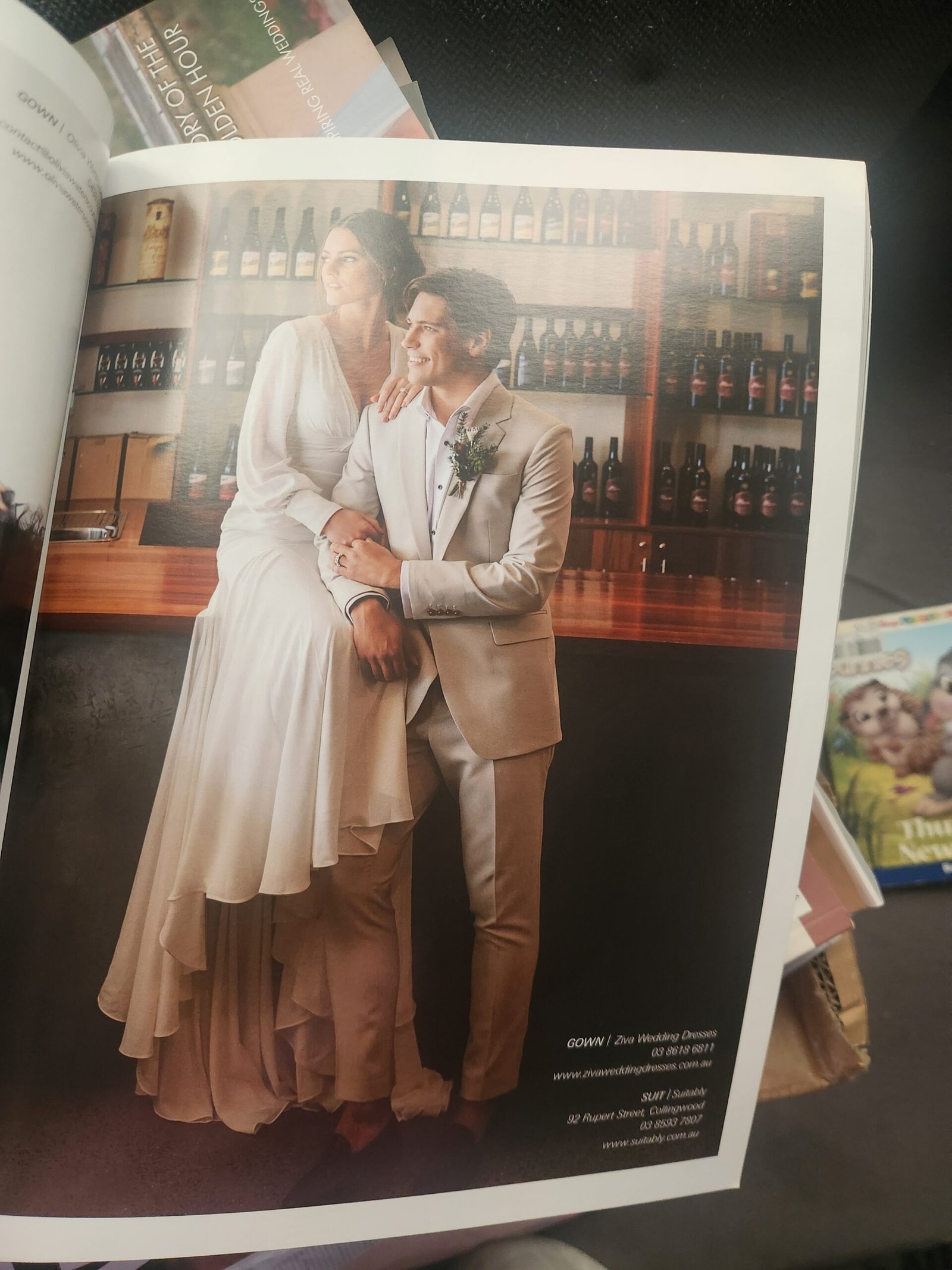 Ziva Wedding Dresses featured in Melbourne Wedding and Bride magazine