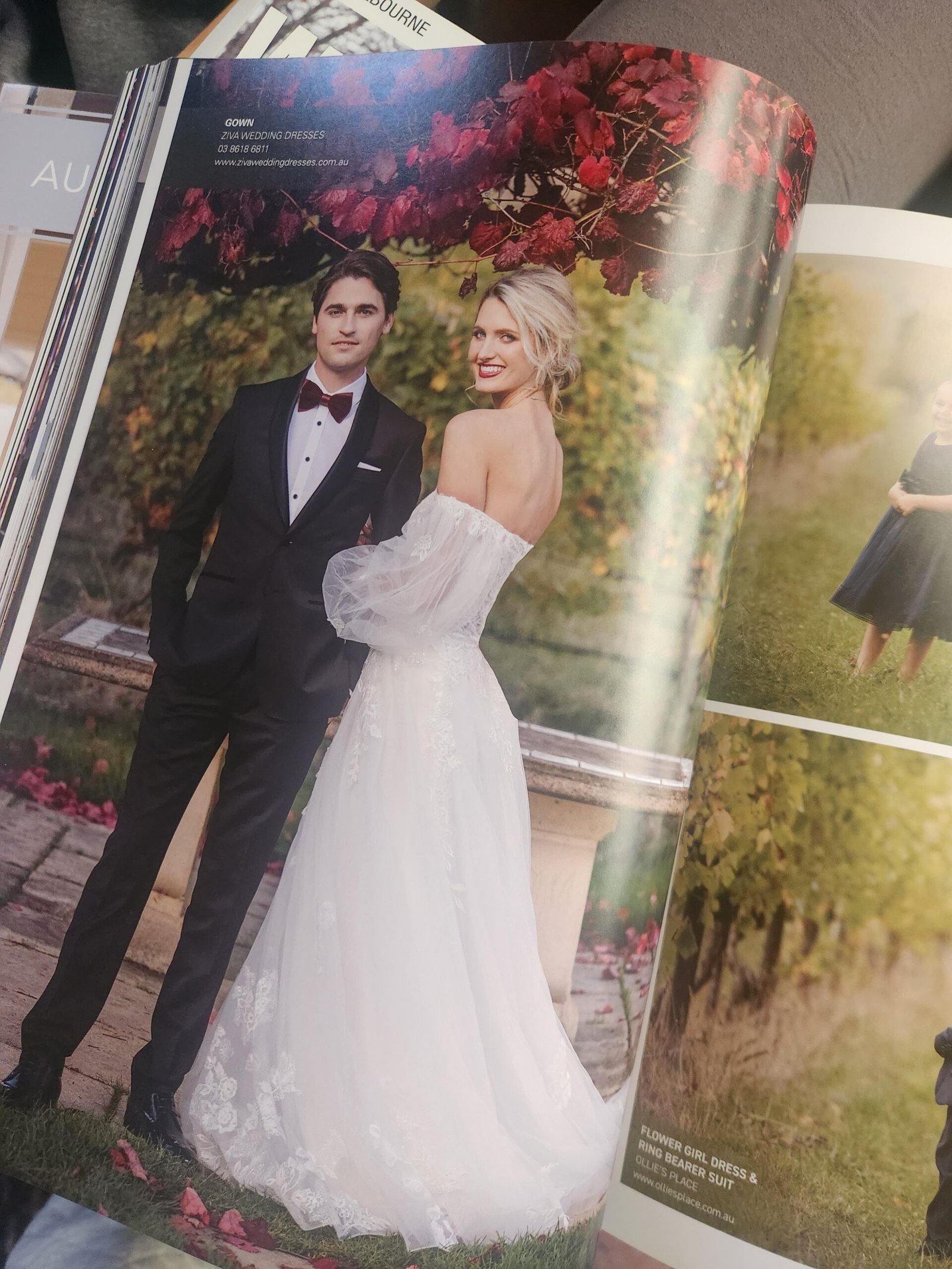 Ziva Wedding Dresses magazine cover feature