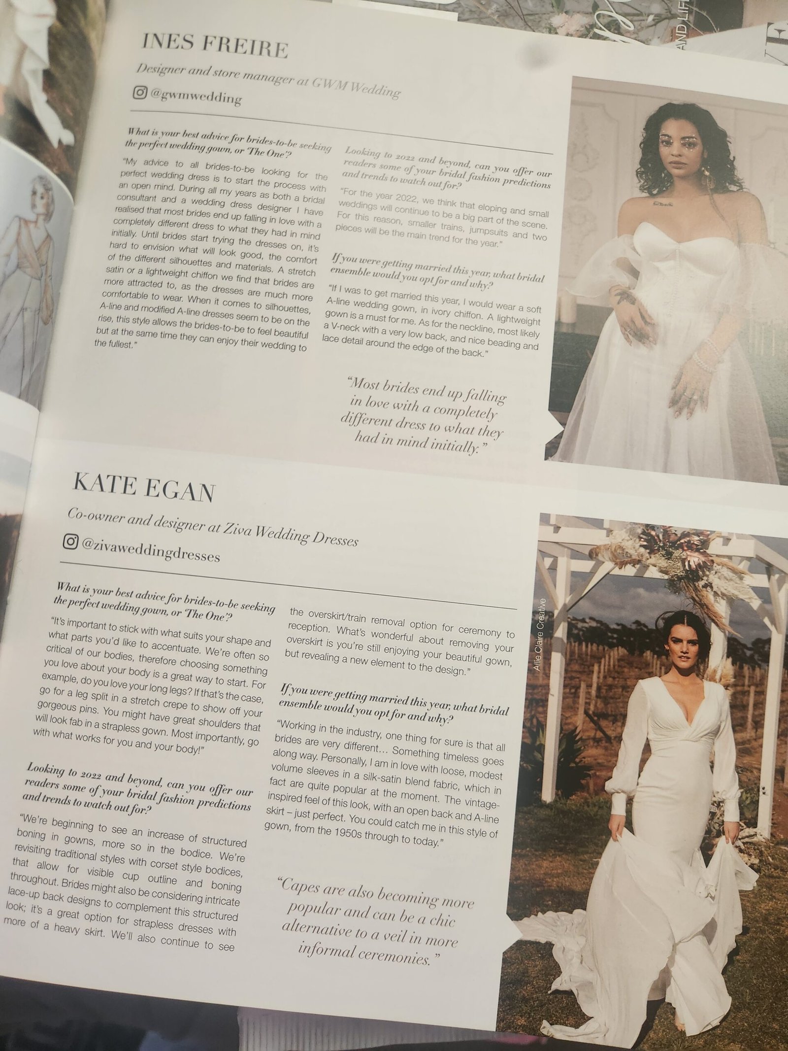 Ziva Wedding Dresses bridal editorial
