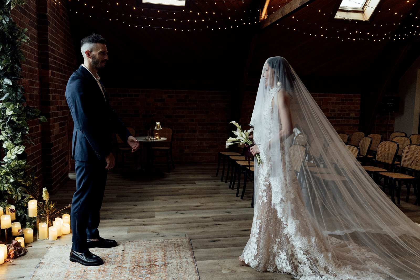 Soft Tulle Bridal Veil with Flowing Train – Lightweight Romantic Wedding Veil - Image 5